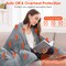 59 Plus 51in Electric Heated Throw Flannel Heated Blanket with 10 Heat Settings Auto off Washable